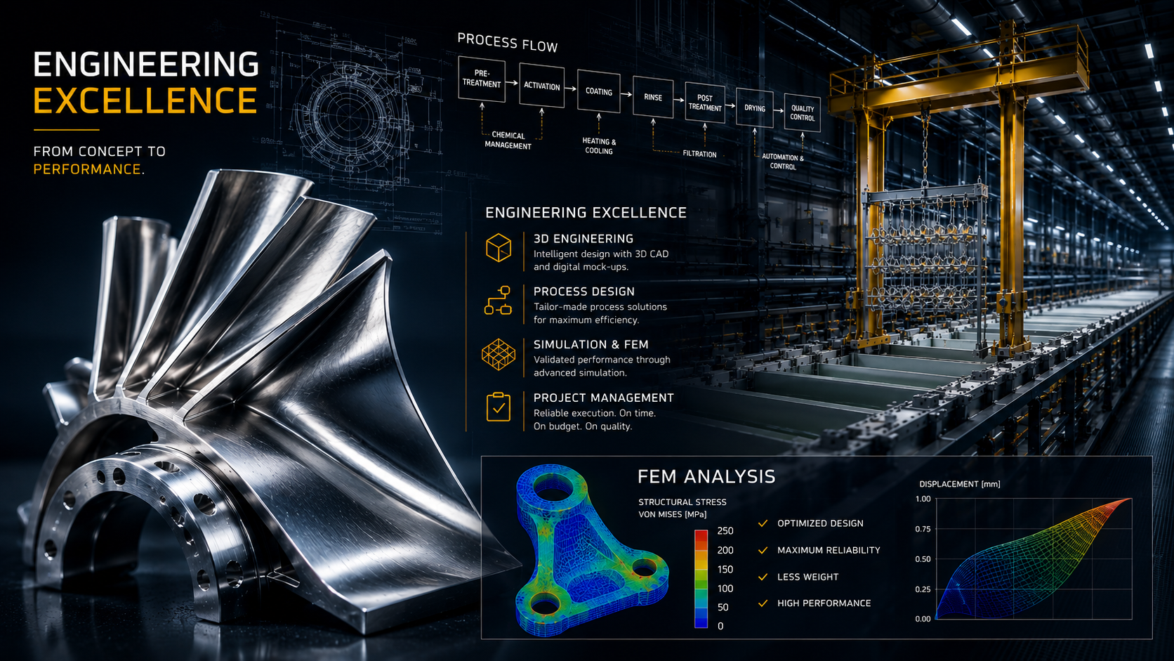 Engineering Excellence — Prolarys Prozesskette, FEM-Analyse und Anlagenbau